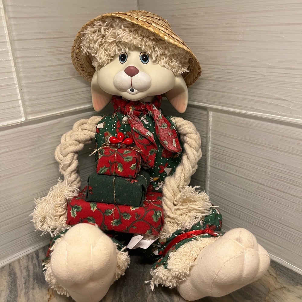 House Of Lloyd Christmas Around The World Floyd Bunny Mop Shelf Sitter
15” long